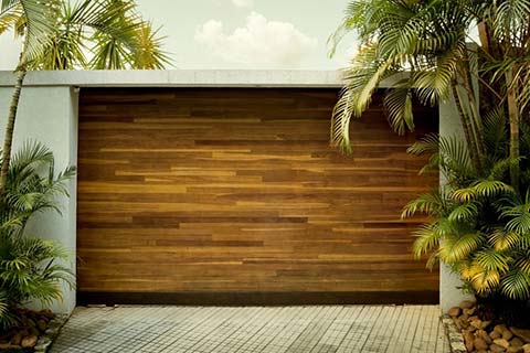 Hollywood Garage Door Wood Installation